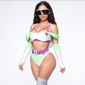 Infinite And Beyond 6 Piece Costume Set - Green/combo